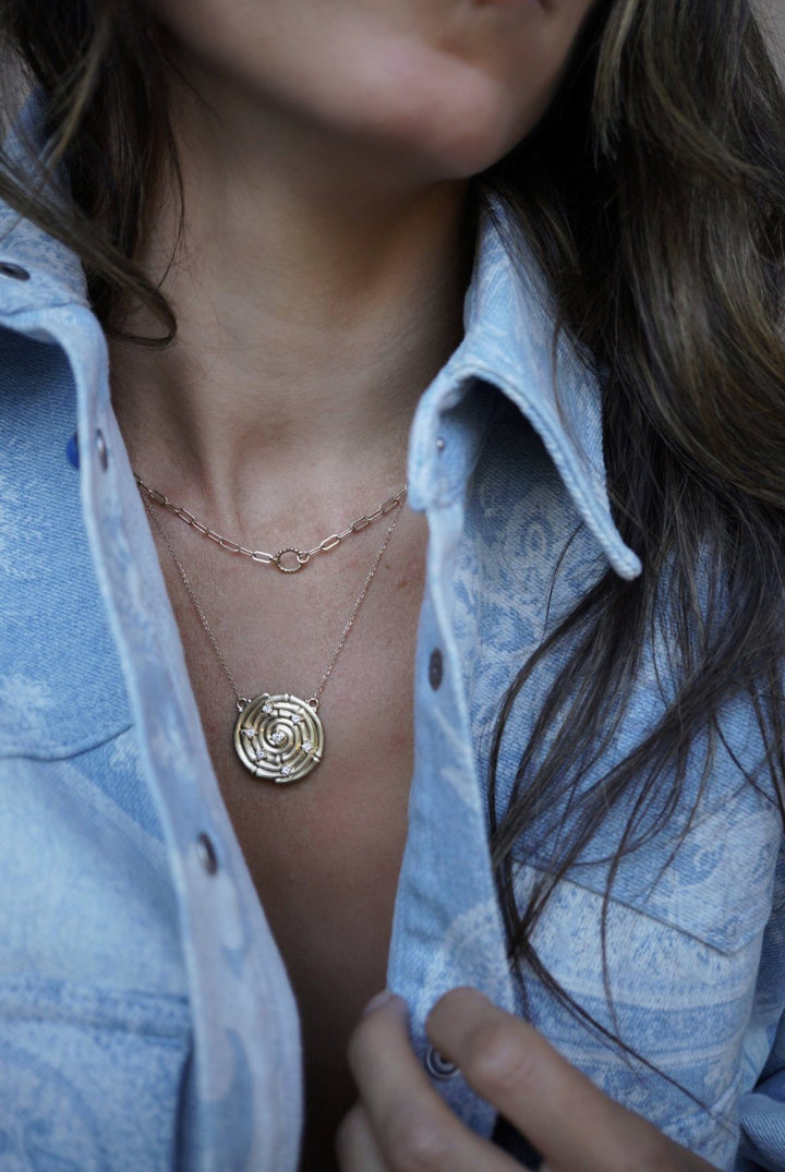 Full Moon Diamond Necklace Bayou with Love