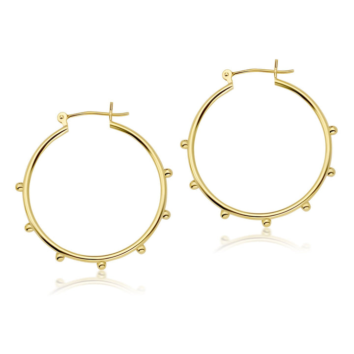 Seven Ball Medium Hoop Jewelry Bayou with Love