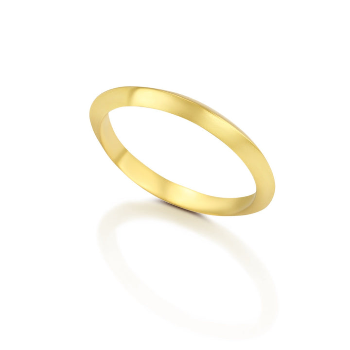 HIGH POLISHED KNIFE EDGE BAND Bridal Jewelry Bayou with Love