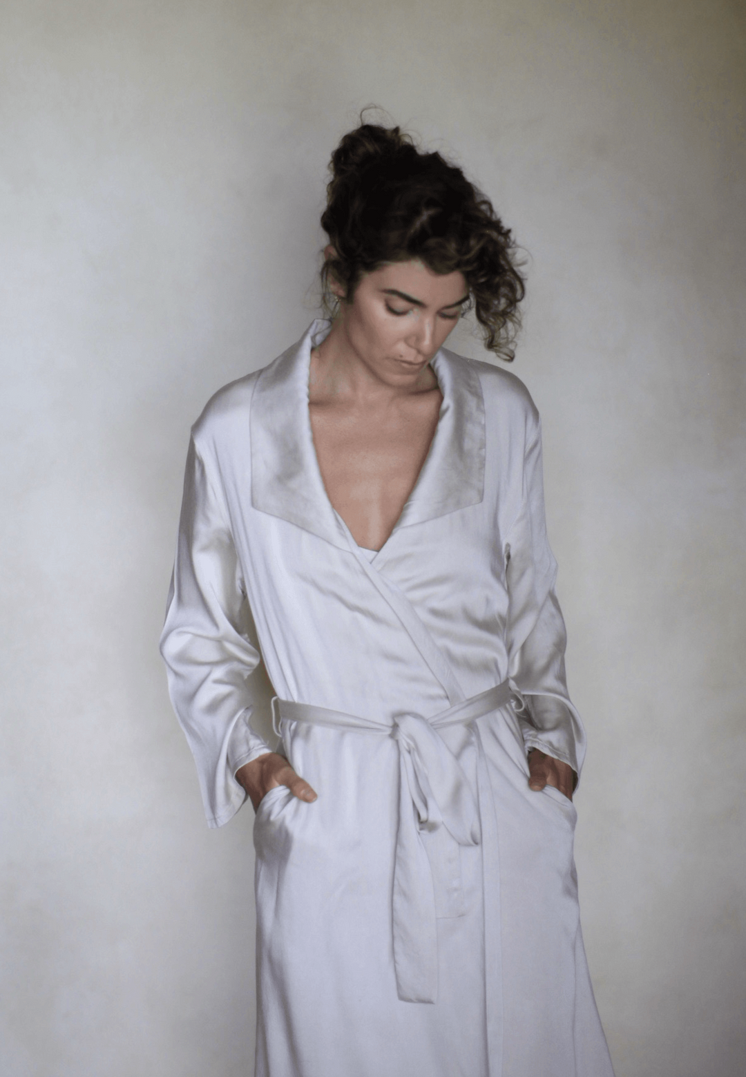 Cream Modal Robe Apparel Bayou with Love