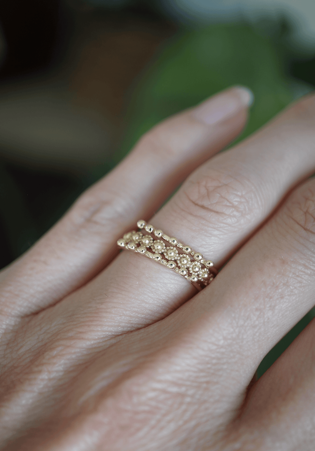 Gold Ball Ring (Bayou With Love x Dell) Jewelry Bayou with Love