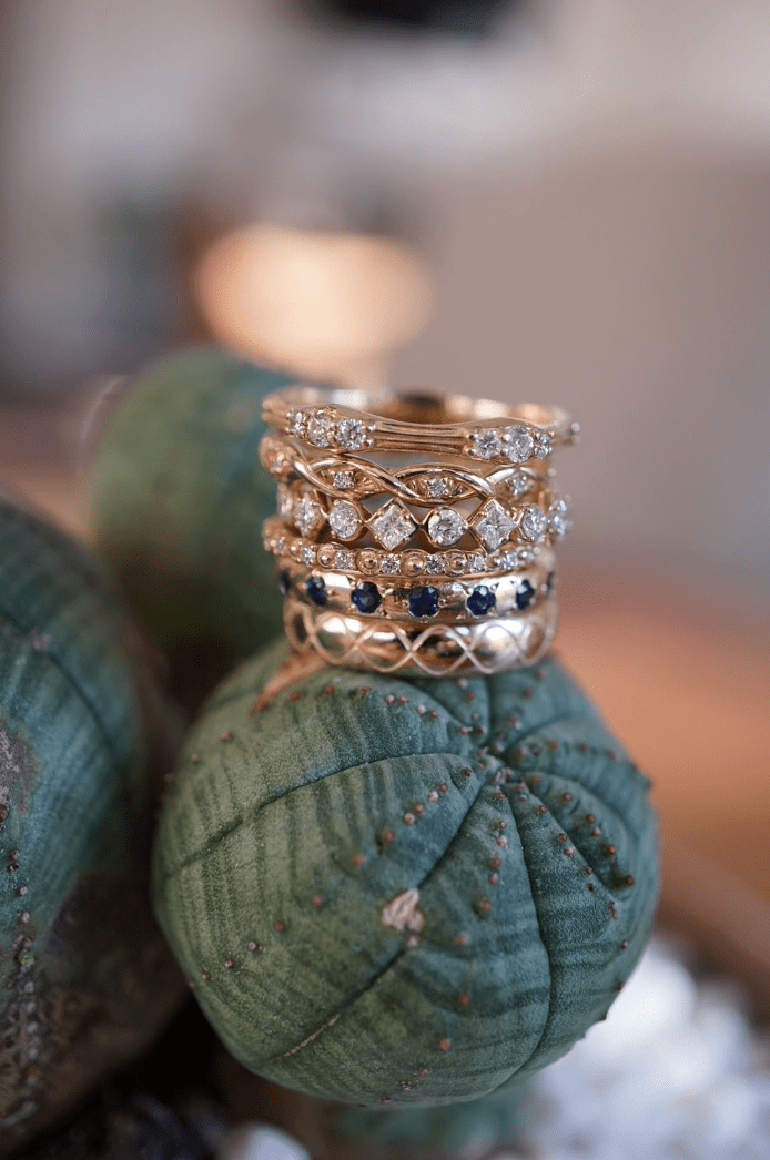 The Mini Diamond Audrey Bridal Jewelry Bayou with Love