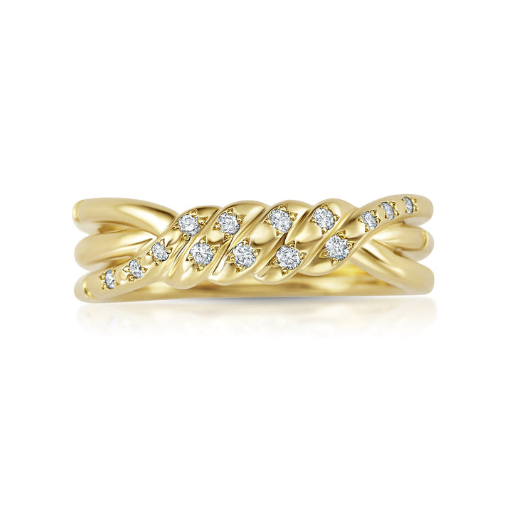 Signature Diamond Braided Band Bridal Jewelry Bayou with Love