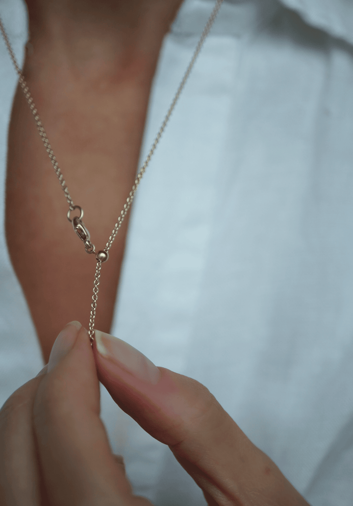 Diamond Baguette Shell Necklace Jewelry Bayou with Love