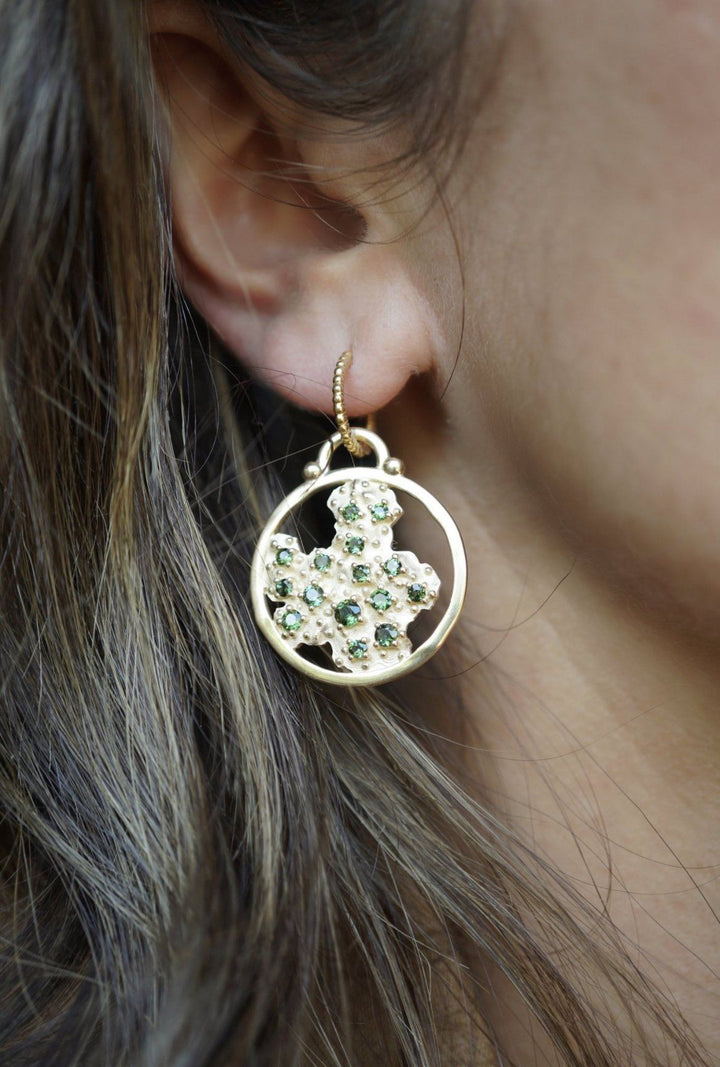 Harmony Green Tourmaline Charm Bayou with Love