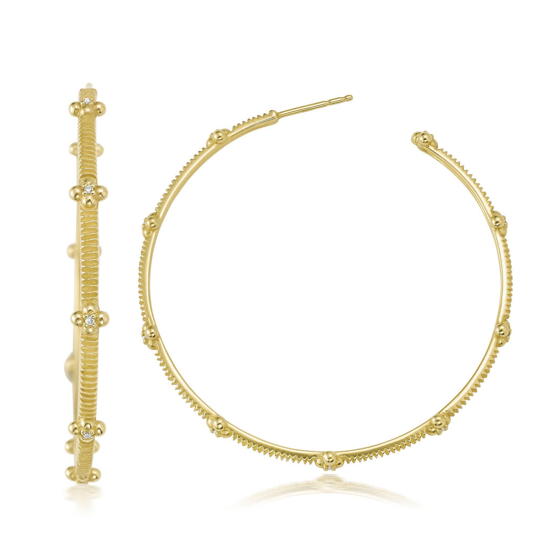 Large Rattan Hoops Jewelry Bayou with Love