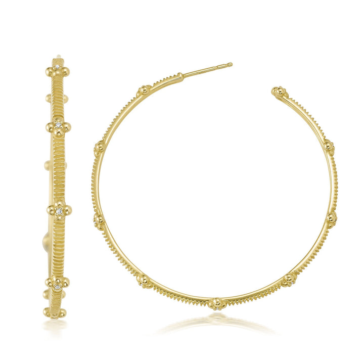 Large Rattan Hoops Jewelry Bayou with Love