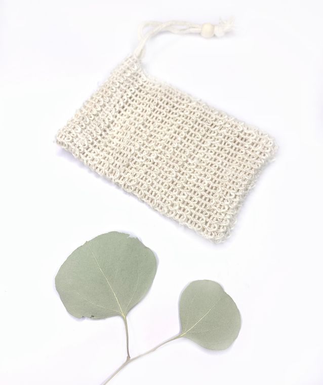 Biodegradable Natural Sisal Soap Saver Pouch Beauty Me Mother Earth