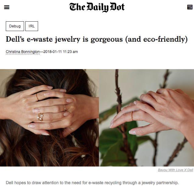 The Daily Dot | Dell's e-waste jewelry is gorgeous (and eco-friendly)