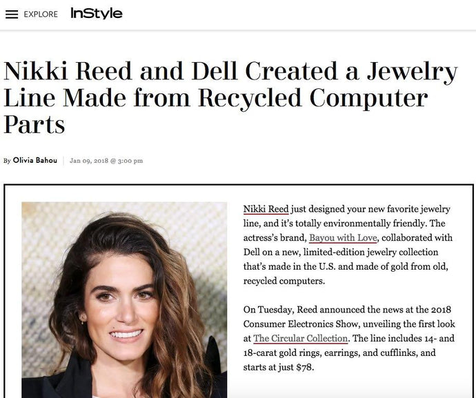 InStyle | Nikki Reed and Dell created a jewelry line made from recycled computer parts