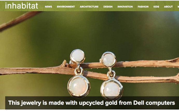 Inhabitat | This jewelry is made with upcycled gold from Dell computers