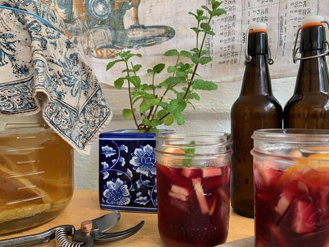 Kombucha Sangria Recipe | Homemade Cocktail