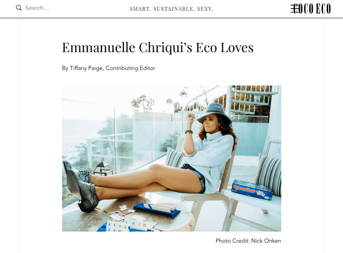 COCO ECO | BAYOU mentioned by Emmanuelle Chriqui's