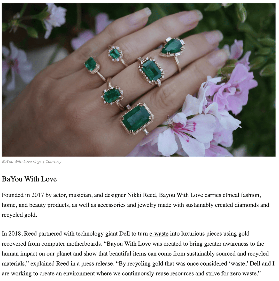 Ethos | The Most Ethical Jewelry Brands to Shop in 2026