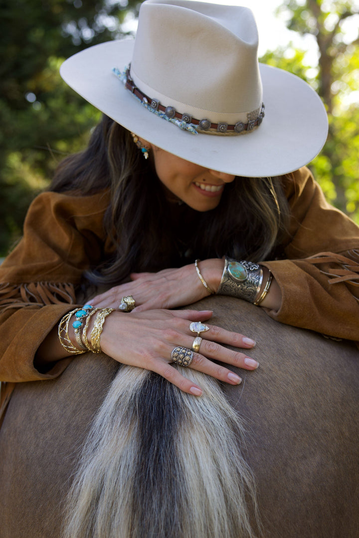 Multi Concho Hat Band Jewelry Bayou with Love 
