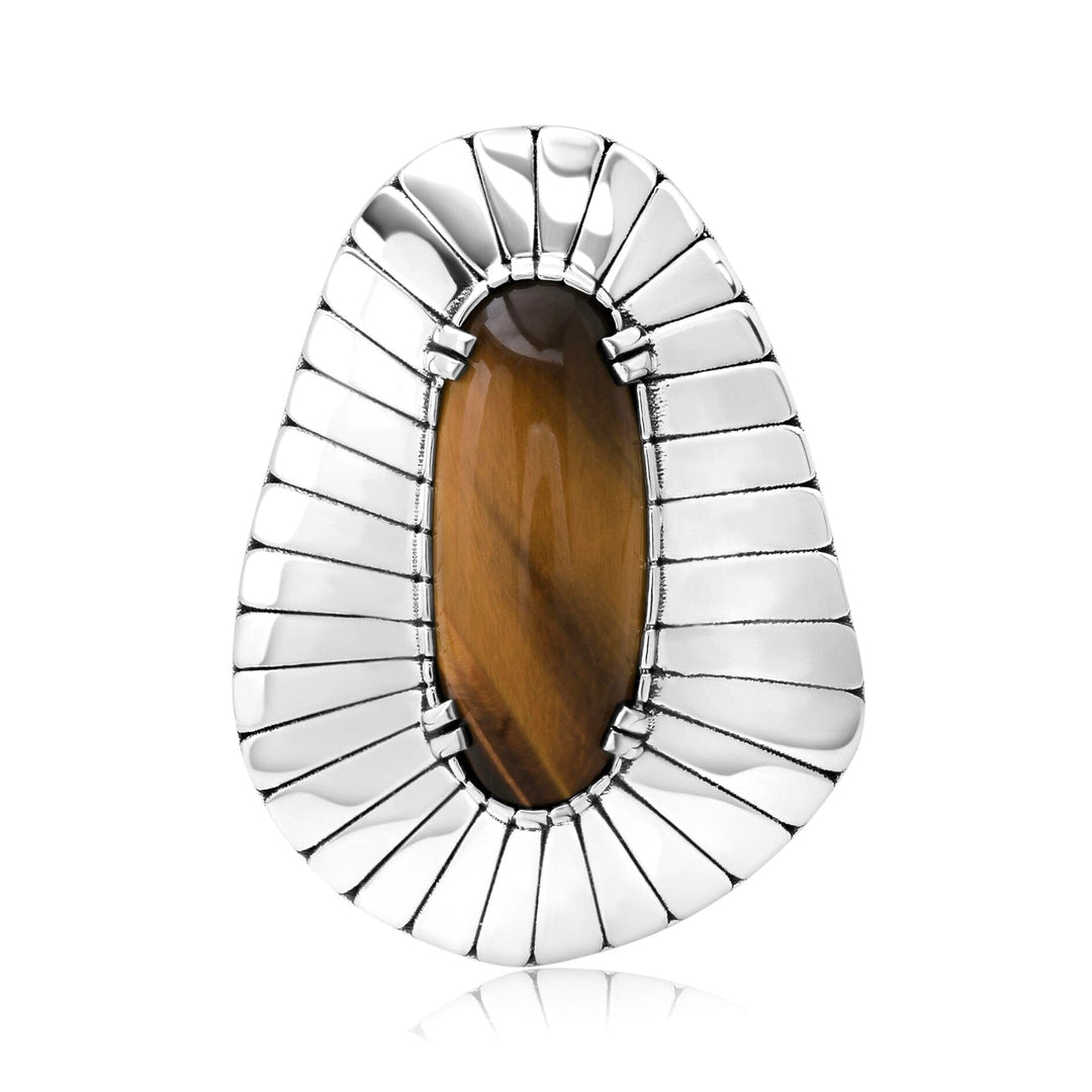 Limpet Tiger Eye Ring Jewelry Bayou with Love 
