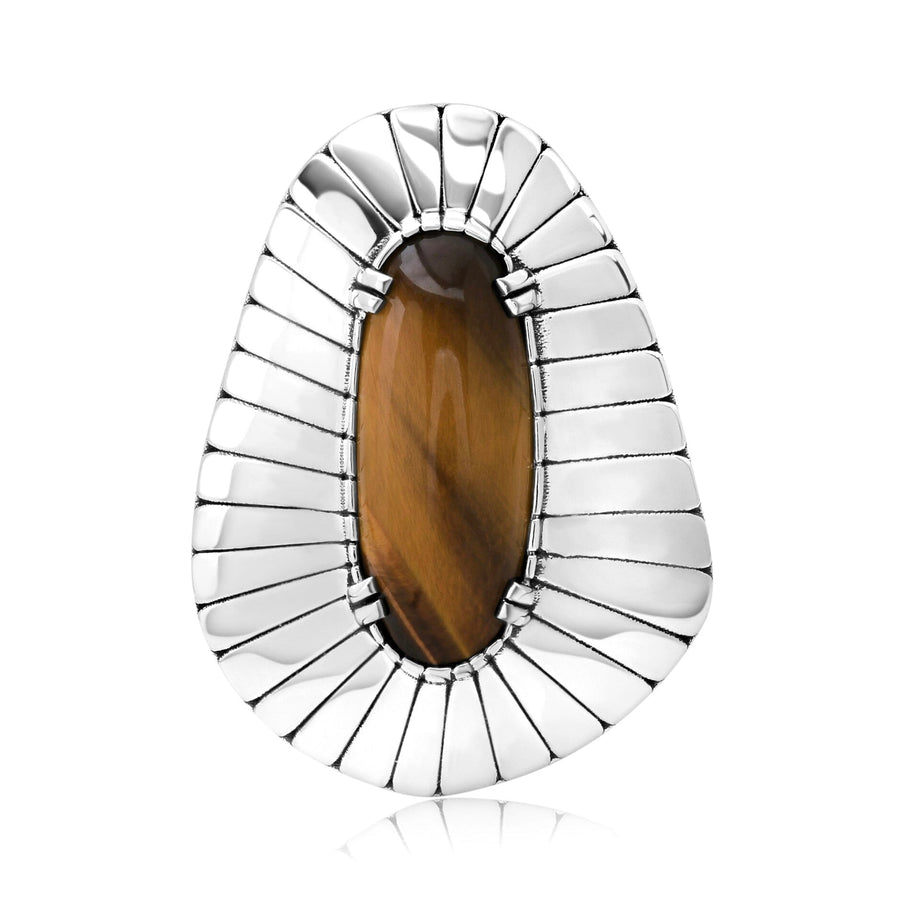 Limpet Tiger Eye Ring Jewelry Bayou with Love 