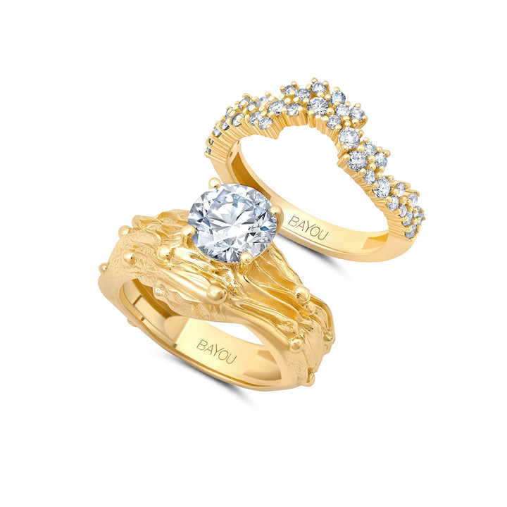 Crown Diamond Water Ring Bayou with Love 