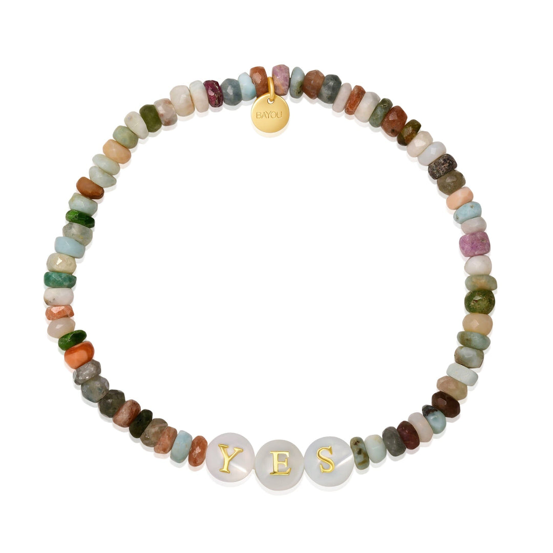 Gift Beaded Bracelet Jewelry Bayou with Love Yes 