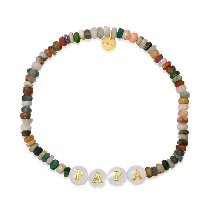 Gift Beaded Bracelet Jewelry Bayou with Love Papa 