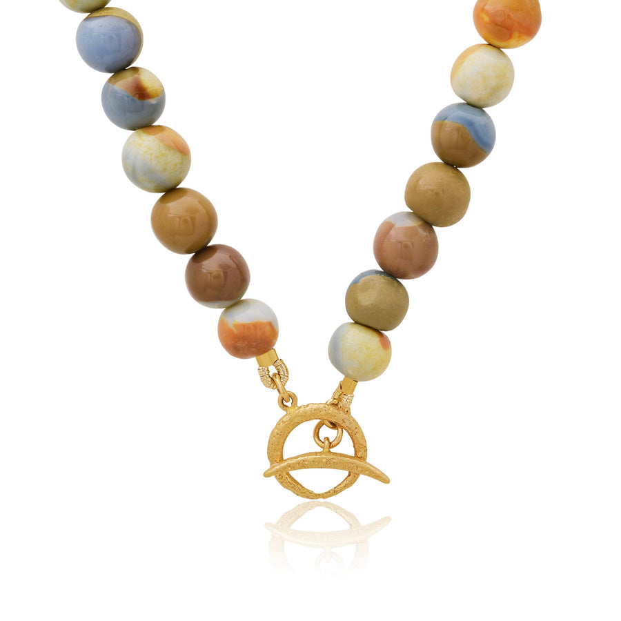 19Moonscape Blue Opal Toggle Necklace Jewelry Bayou with Love 