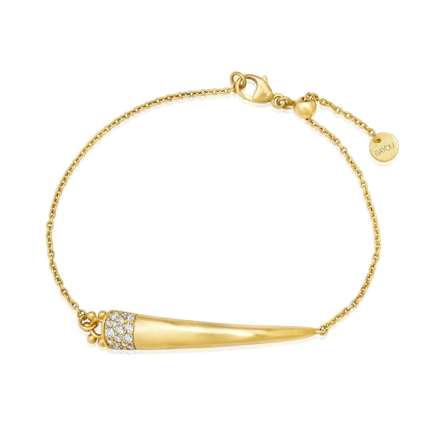 52 Diamond Elephant Tusk Bracelet Jewelry Bayou with Love 