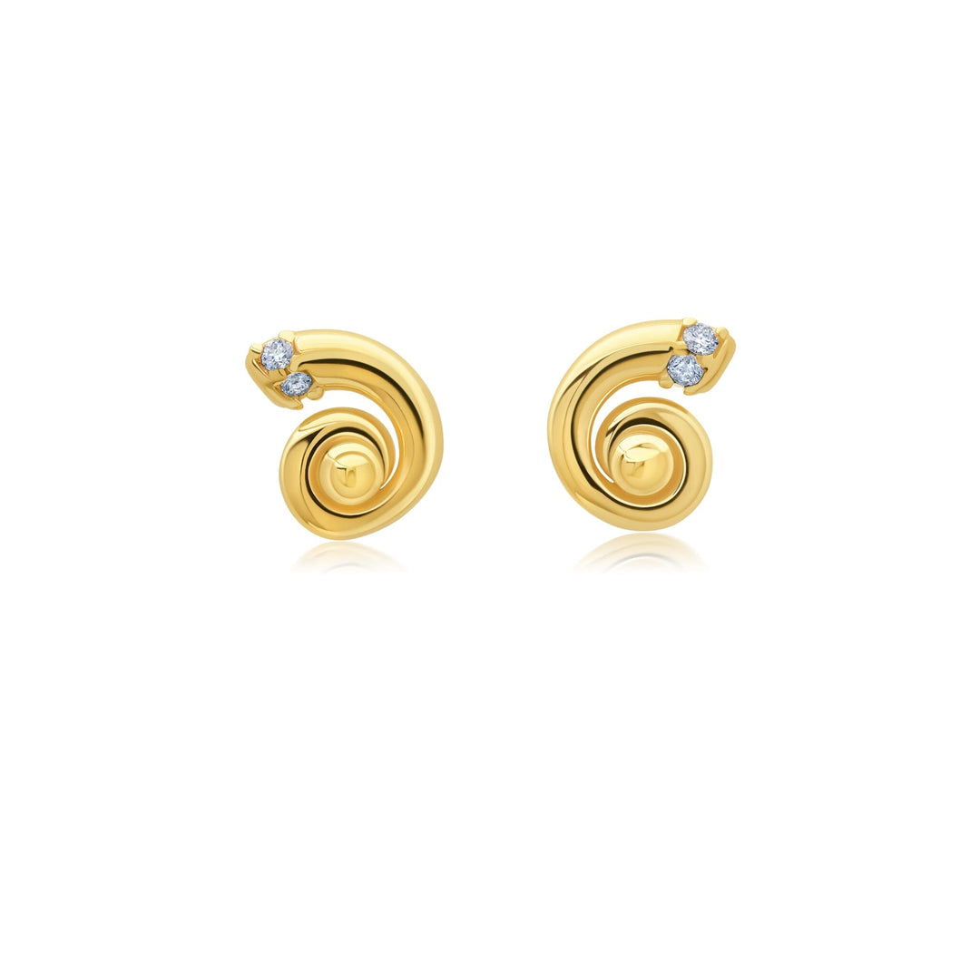 57 Diamond Tusk Spiral Earrings Jewelry Bayou with Love 