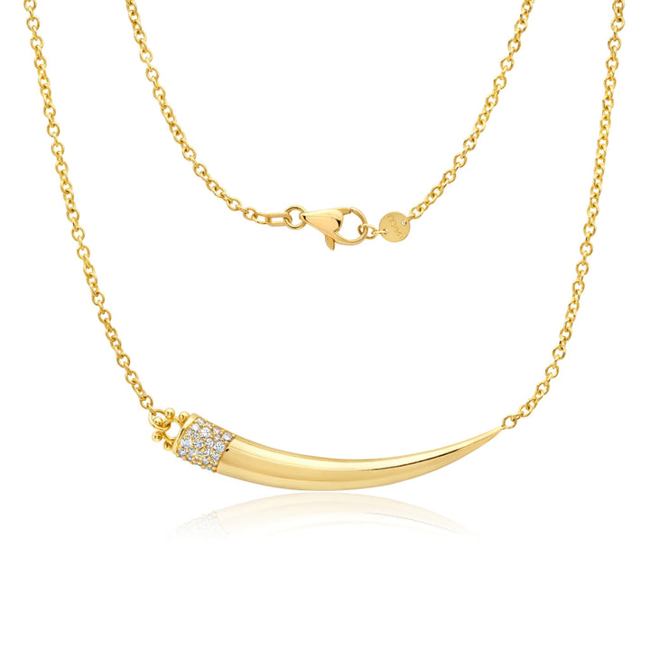 60 Diamond Soleil Pavé Tusk Necklace Jewelry Bayou with Love 