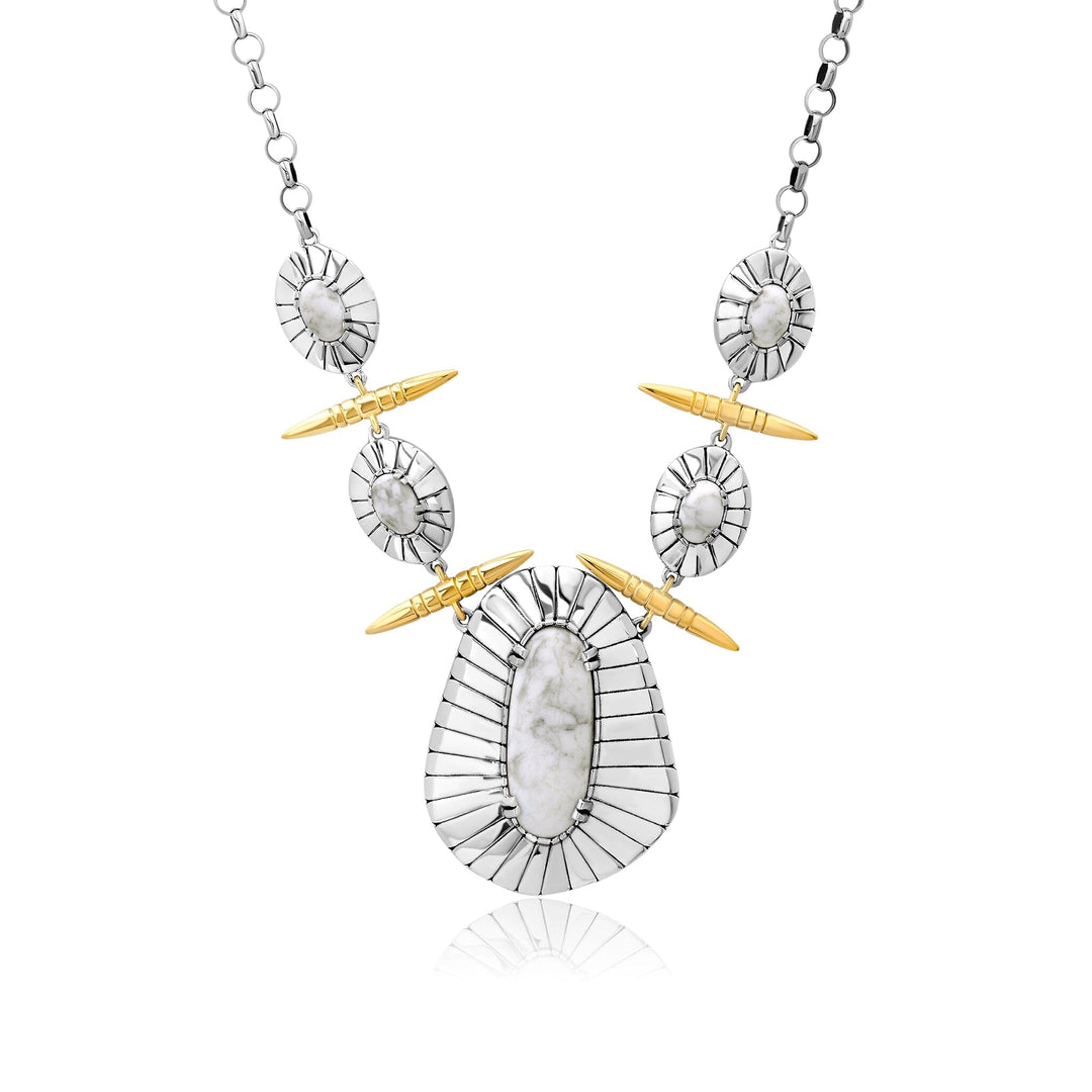 Large Limpet Magnesite Necklace Jewelry Bayou with Love 