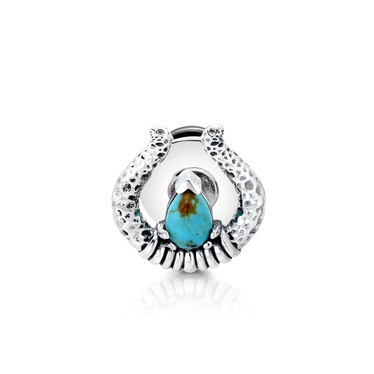 Horseshoe Turquoise Hat Pin – Bayou with Love display picture 1