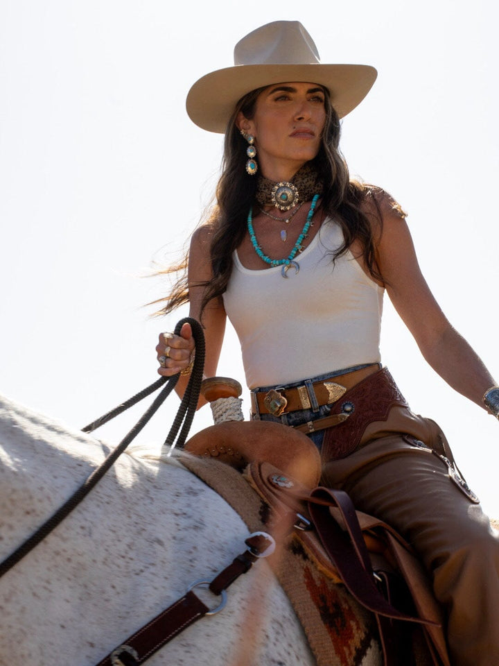 Concho Drop Earrings Jewelry Bayou with Love 