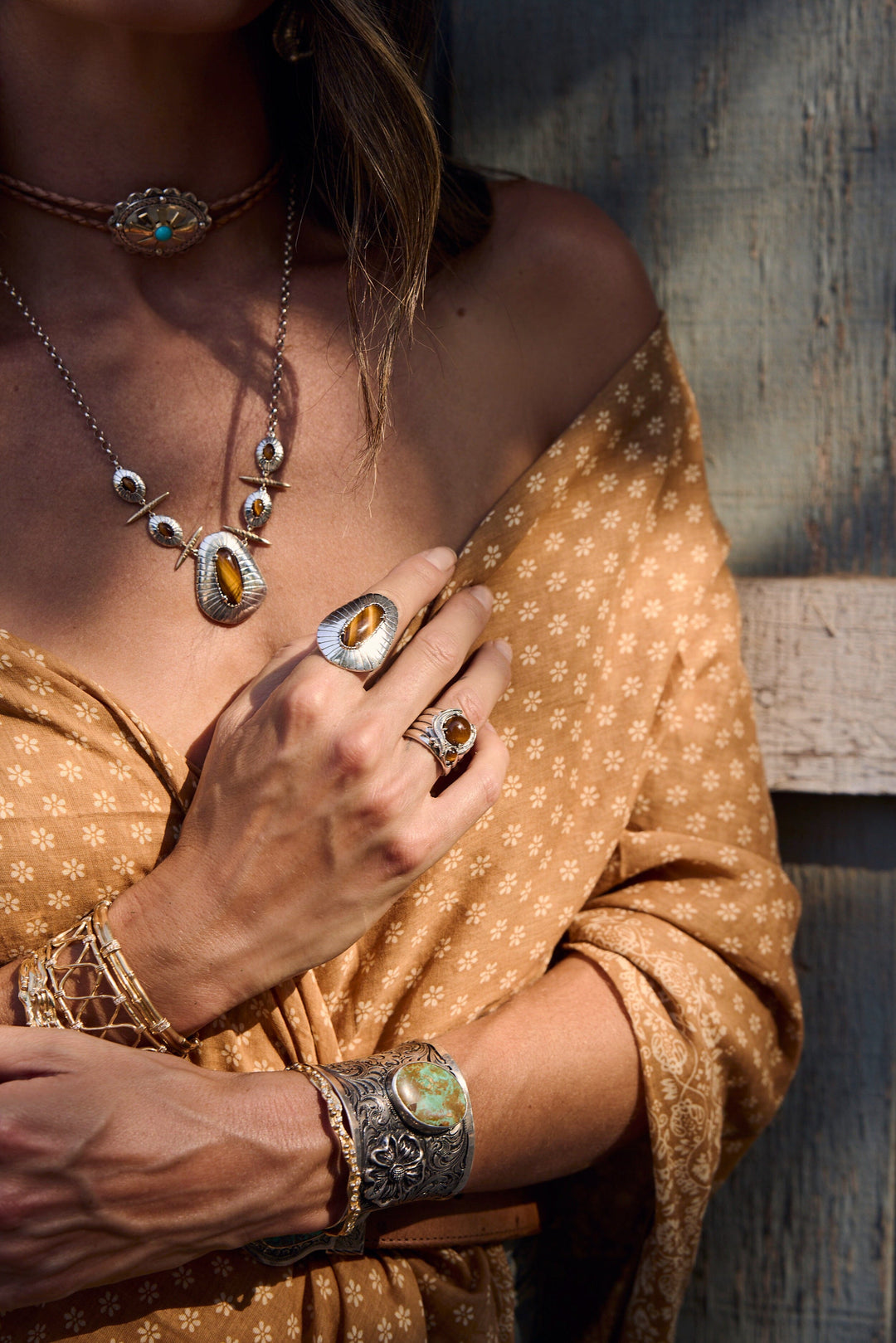 Buckeye Tigers Eye Necklace Jewelry Bayou with Love 