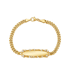 Personalized Diamond Bar Bracelet Jewelry Bayou with Love 