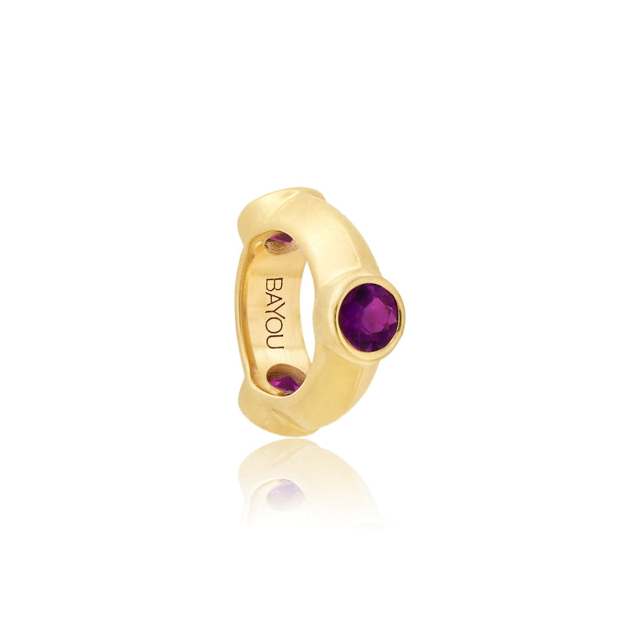 Amethyst Mini Birthstone Charm Jewelry Bayou with Love 