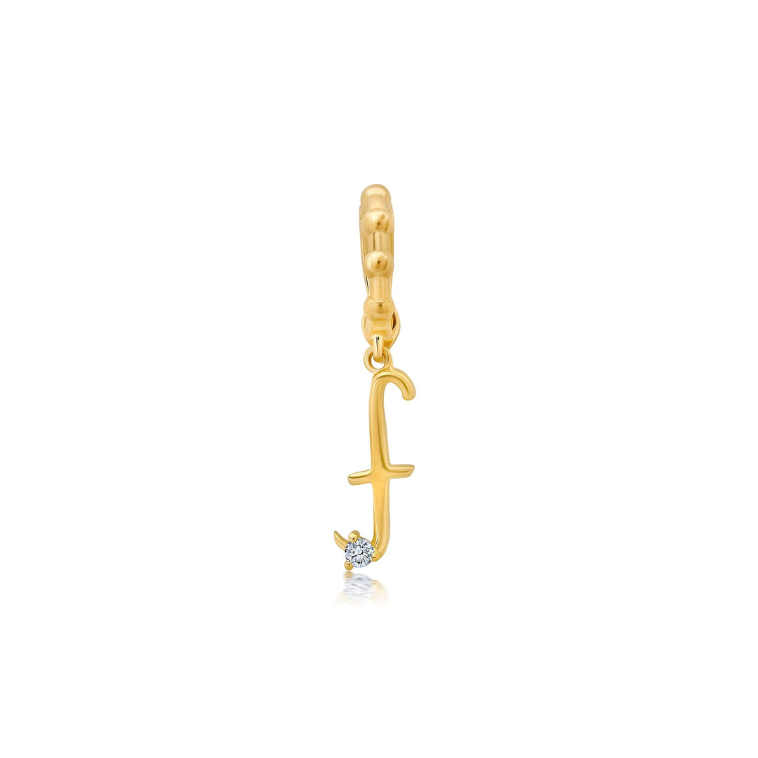 BaYou Gold + Diamond Initial Charms Bayou with Love f 