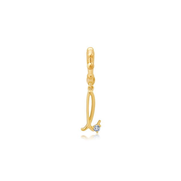 BaYou Gold + Diamond Initial Charms Bayou with Love l 