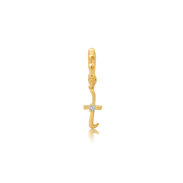 BaYou Gold + Diamond Initial Charms Bayou with Love t 