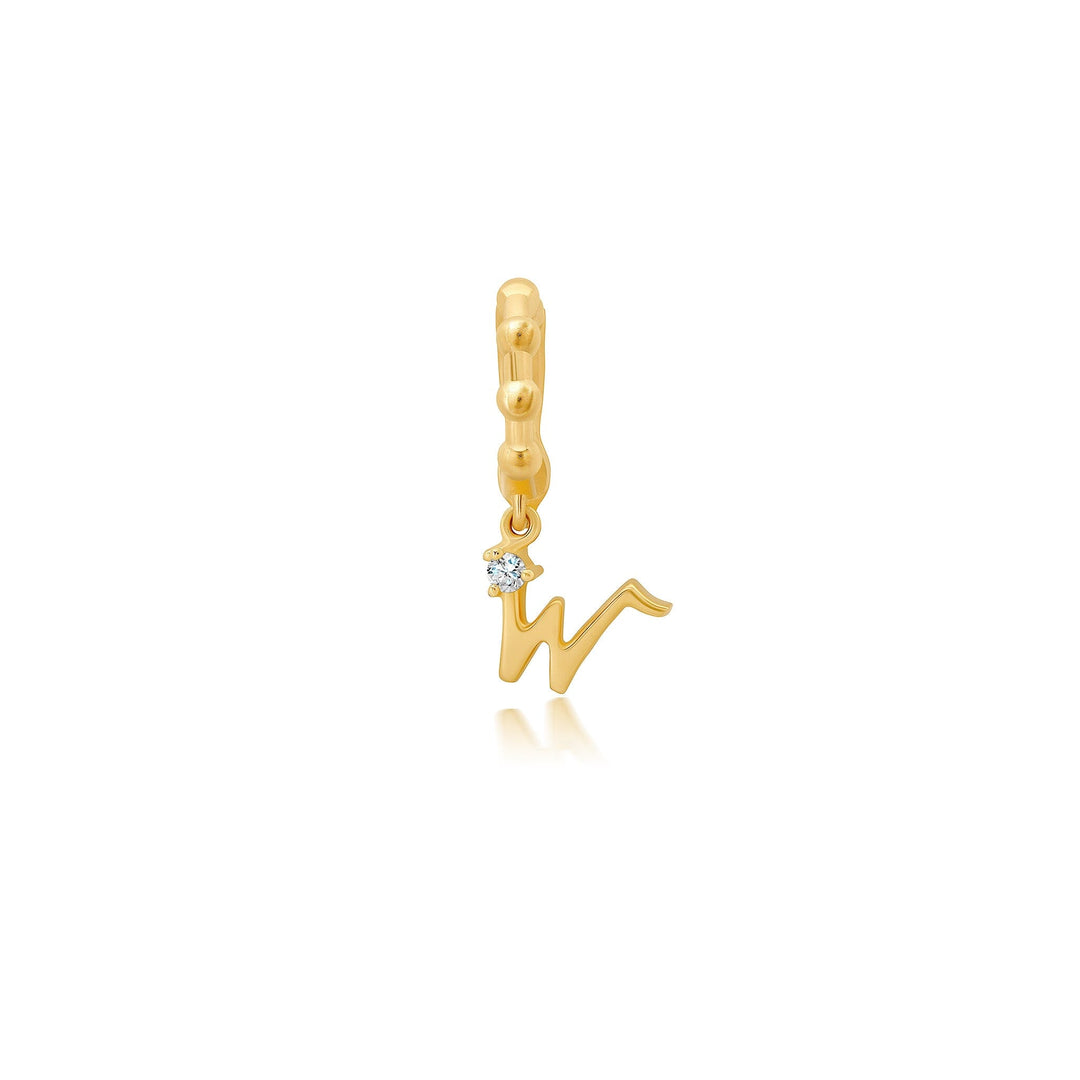 BaYou Gold + Diamond Initial Charms Bayou with Love w 