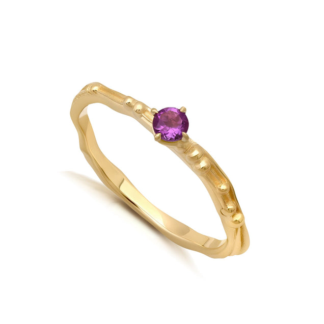 Birthstone Water Ring Jewelry Bayou with Love Amethyst 5 
