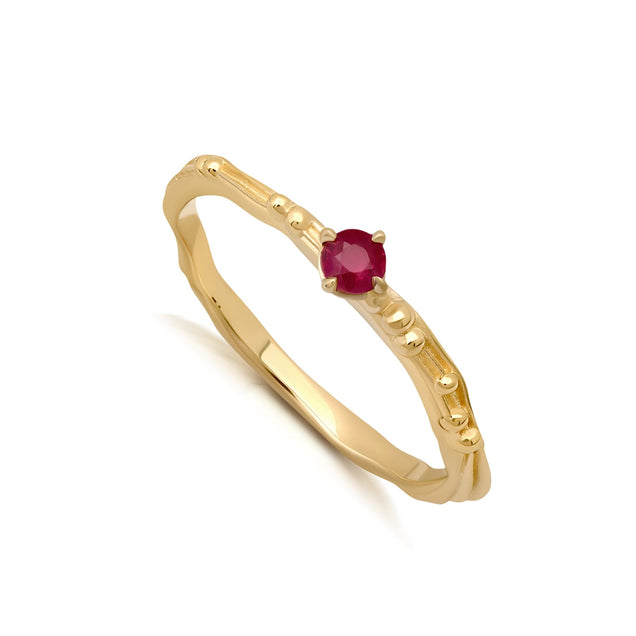 Birthstone Water Ring Jewelry Bayou with Love Ruby 5 