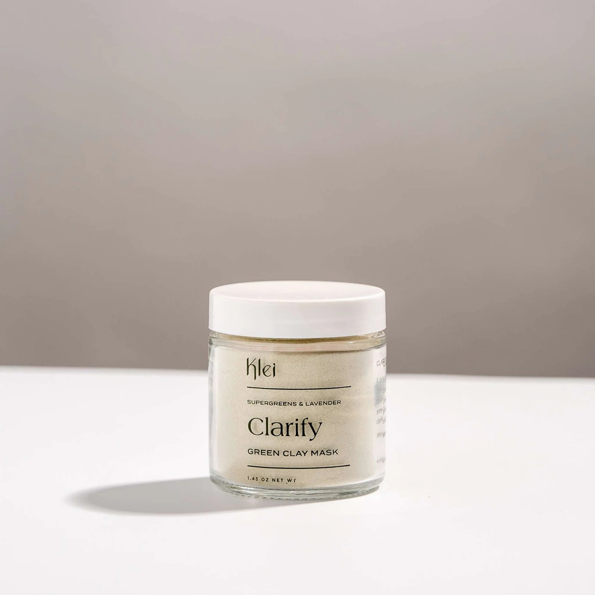 Clarify SuperGreens & Lavender Green Clay Mask Beauty Klei 