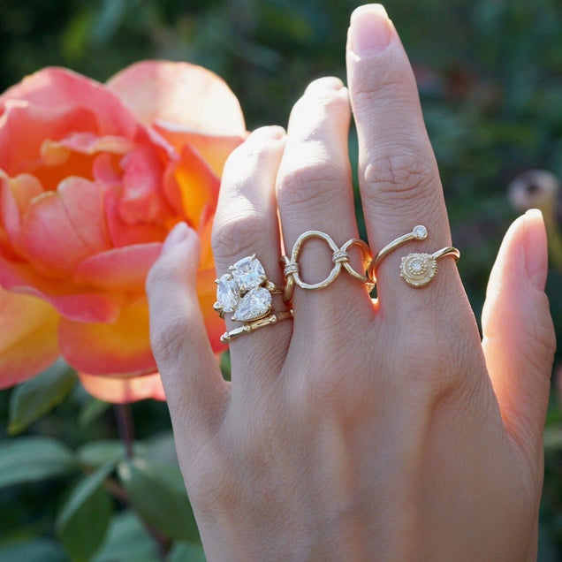 Open Enlightened Ring Jewelry Bayou with Love 