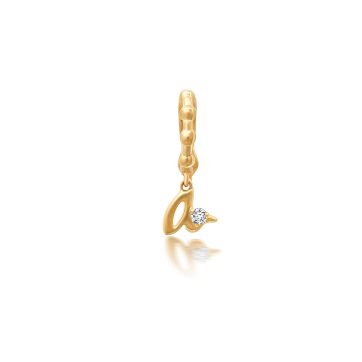 Bayou Gold + Diamond Initial Charms Hidden Bayou with Love A 