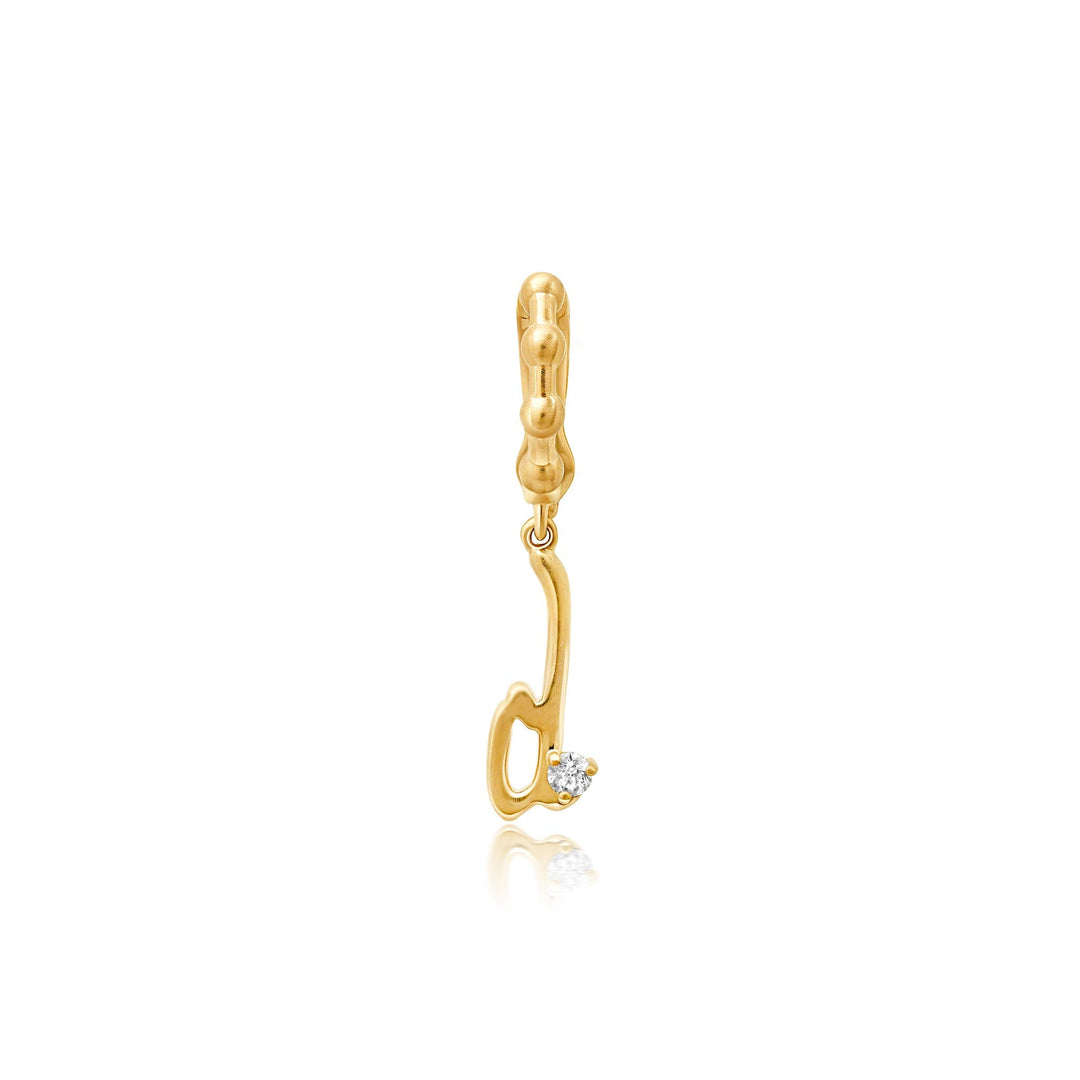 Bayou Gold + Diamond Initial Charms Hidden Bayou with Love D 
