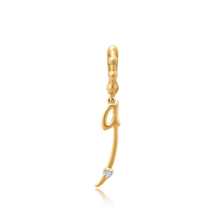 Bayou Gold + Diamond Initial Charms Hidden Bayou with Love G 