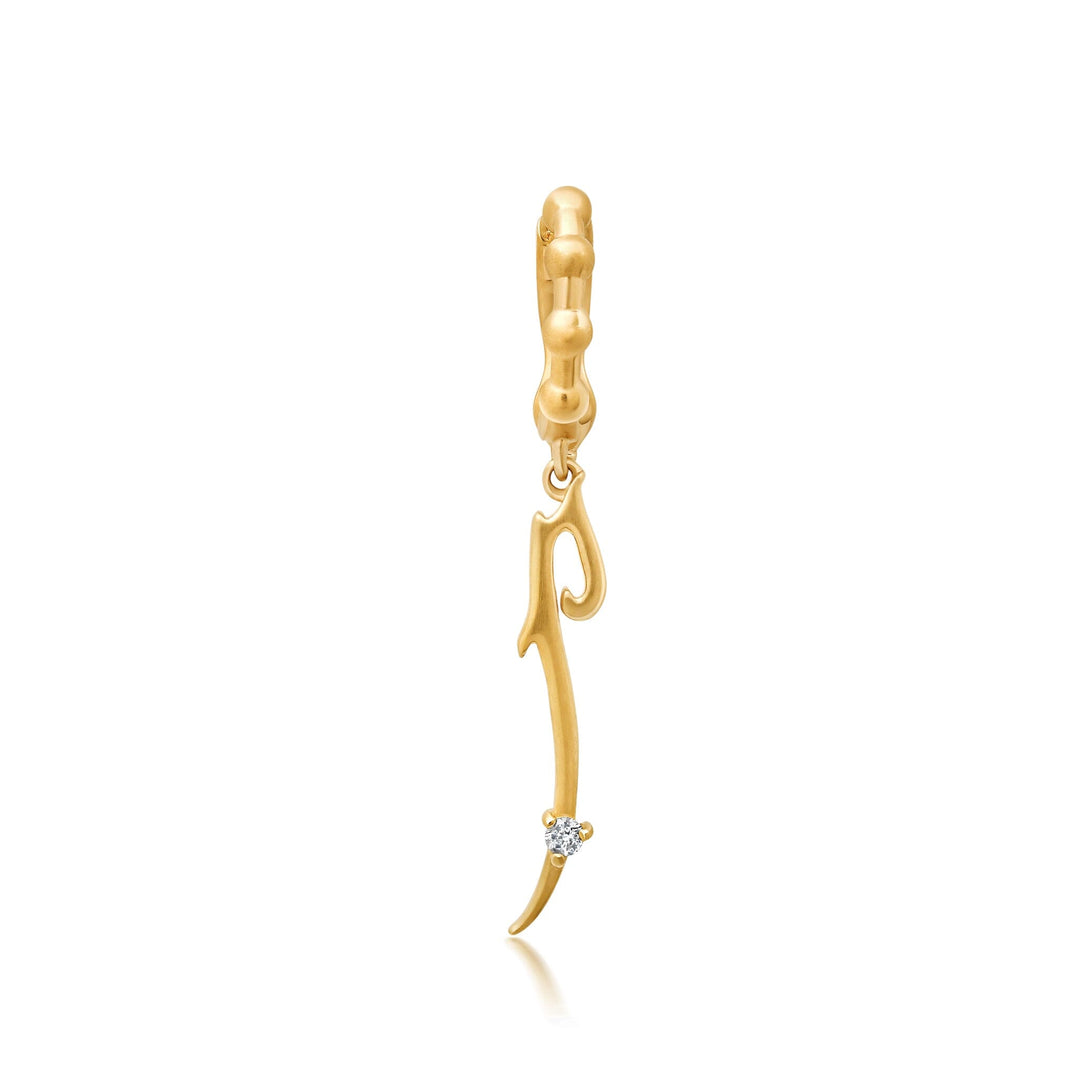 Bayou Gold + Diamond Initial Charms Hidden Bayou with Love P 