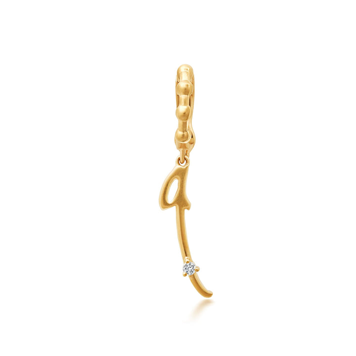Bayou Gold + Diamond Initial Charms Hidden Bayou with Love Q 