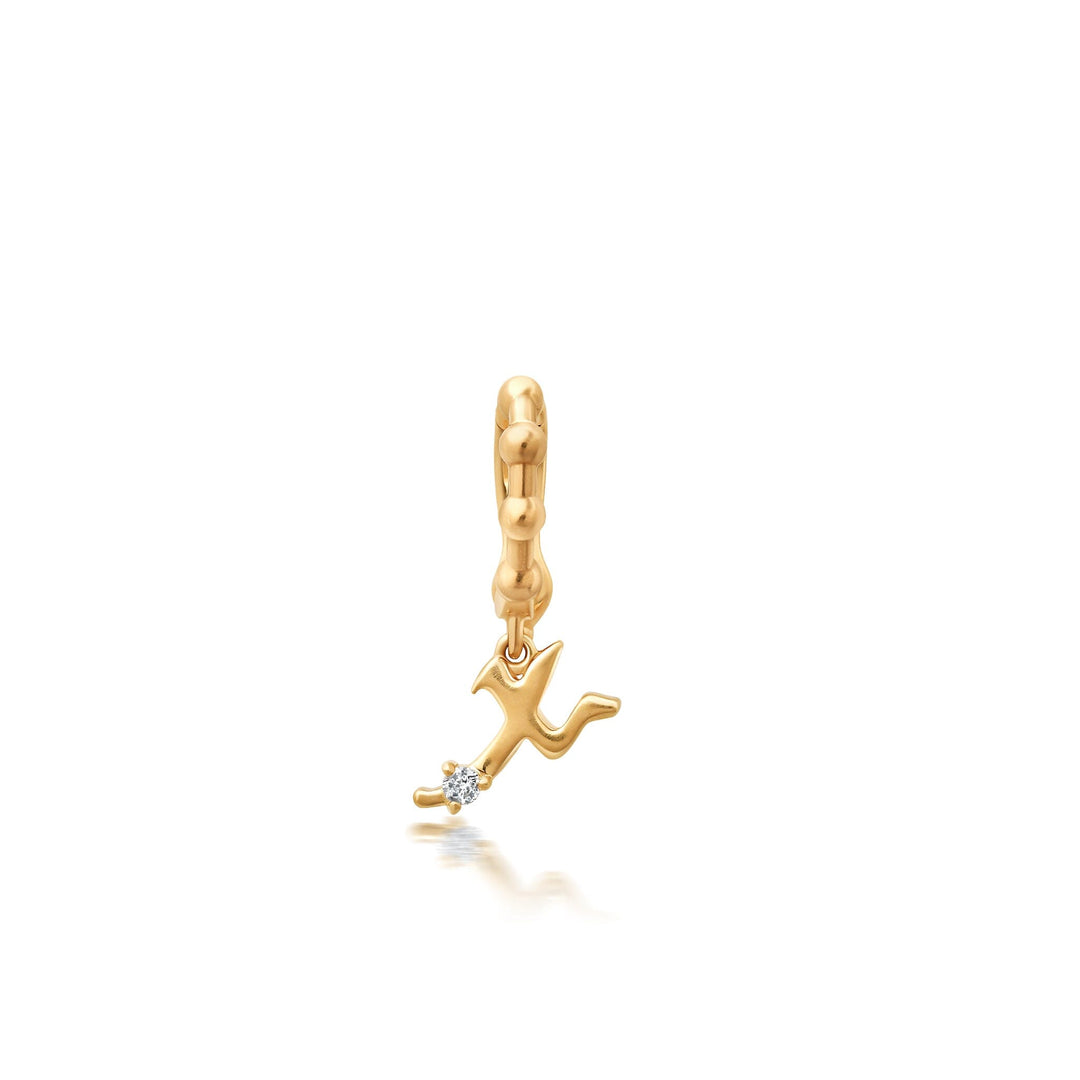 Bayou Gold + Diamond Initial Charms Hidden Bayou with Love X 