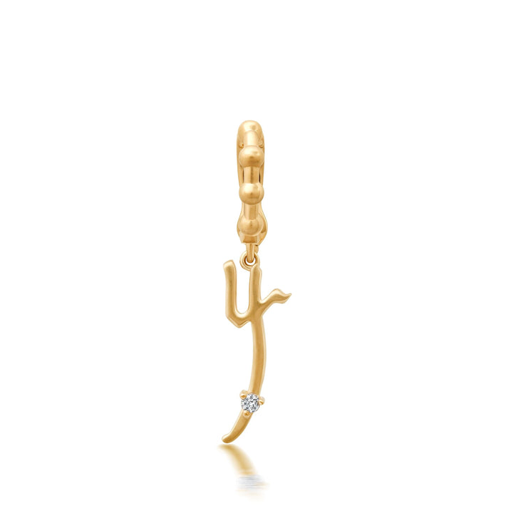 Bayou Gold + Diamond Initial Charms Hidden Bayou with Love Y 