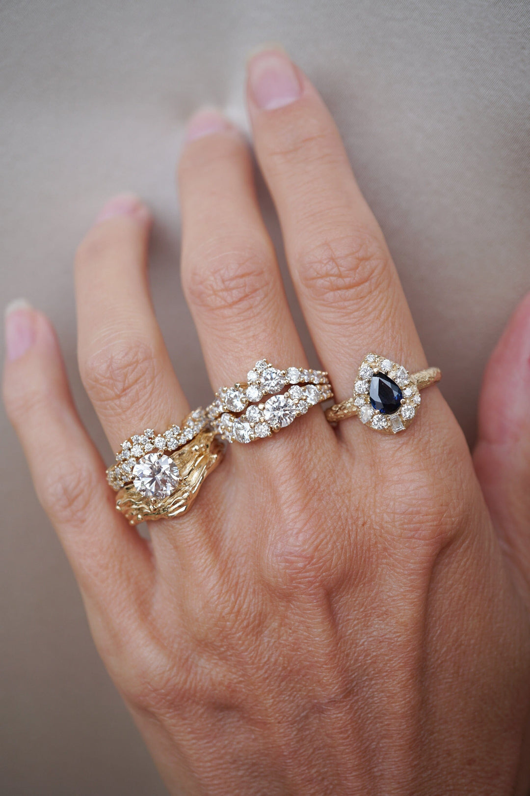 NEW Crowned Diamond Water Ring Bayou with Love 